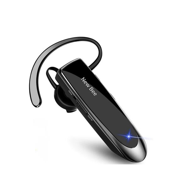 Bluetooth Earpiece V5.0 Wireless Handsfree Driving Headset w/ Microphone 24 Hrs - Picture 1 of 10